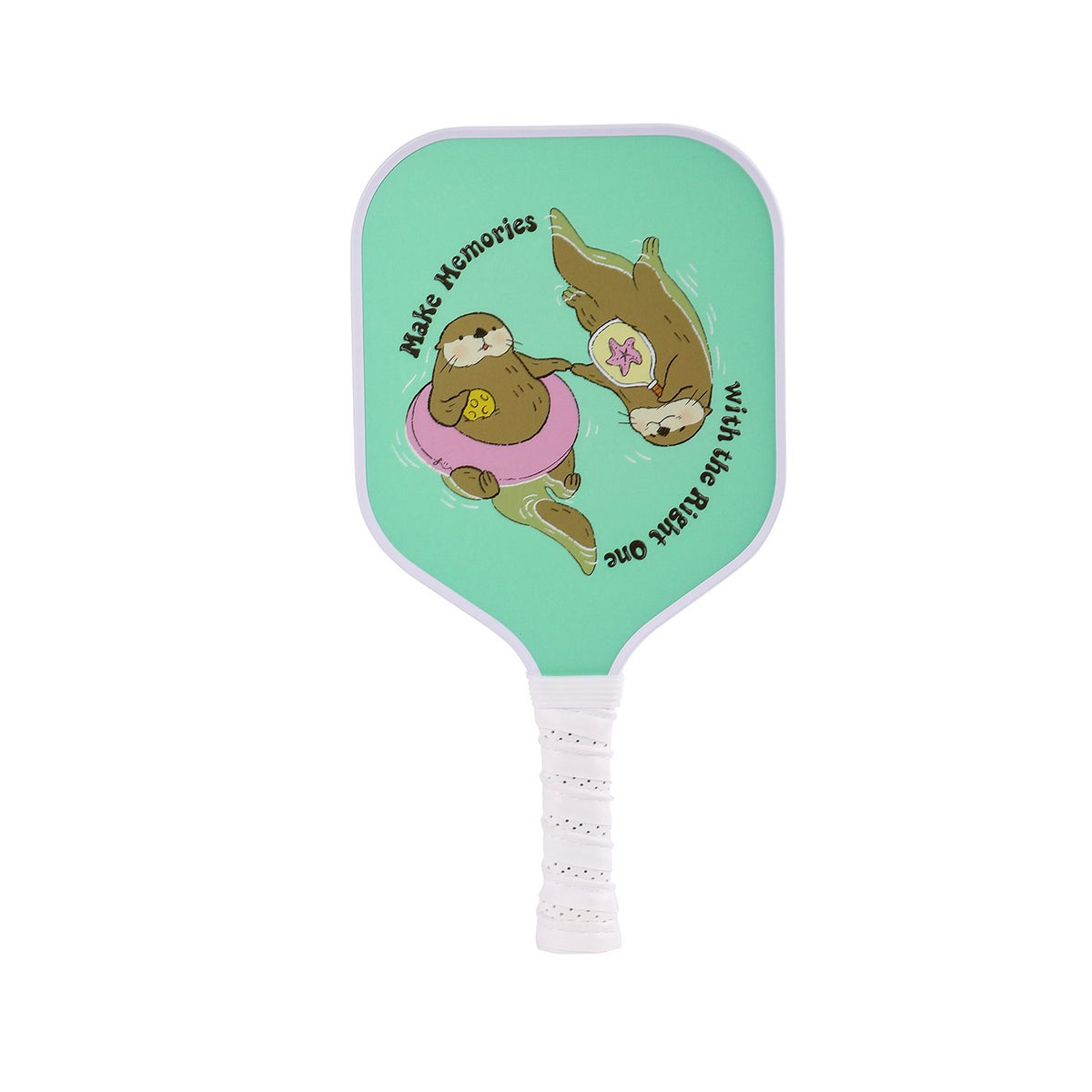 【RT-008】Fiberglass Pickleball Paddle Set of 2 with 4 Balls and Carry Bag - 185g Single Paddle Weight - Beginner Friendly Starter Kit with Non-Slip Cushion Grip for Outdoor Family Fun