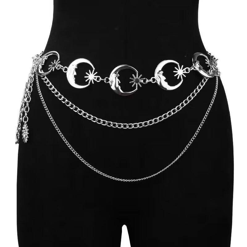 2 PCS (Style 3)Statement Body Chain Belt - Women's Sun Flower Waist Jewelry
