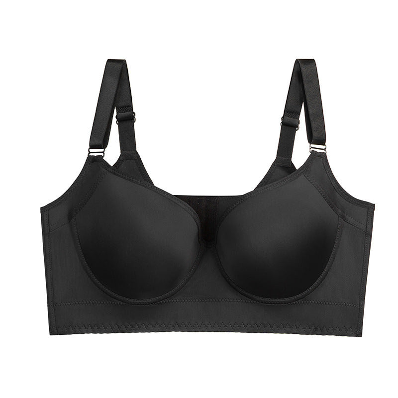34/75B Black Corrective Posture Bra - Minimizes Side Boob, Shapes and Lifts