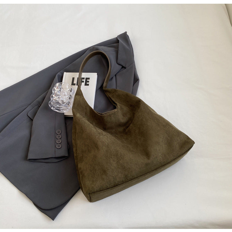 Green Women's Vintage Bucket Bag - Fashionable Shoulder Bag