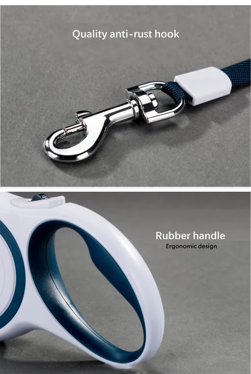 Coffee 5M Pet Leash Retractable - Tangle-Free, Extendable Pet Leash for Walking