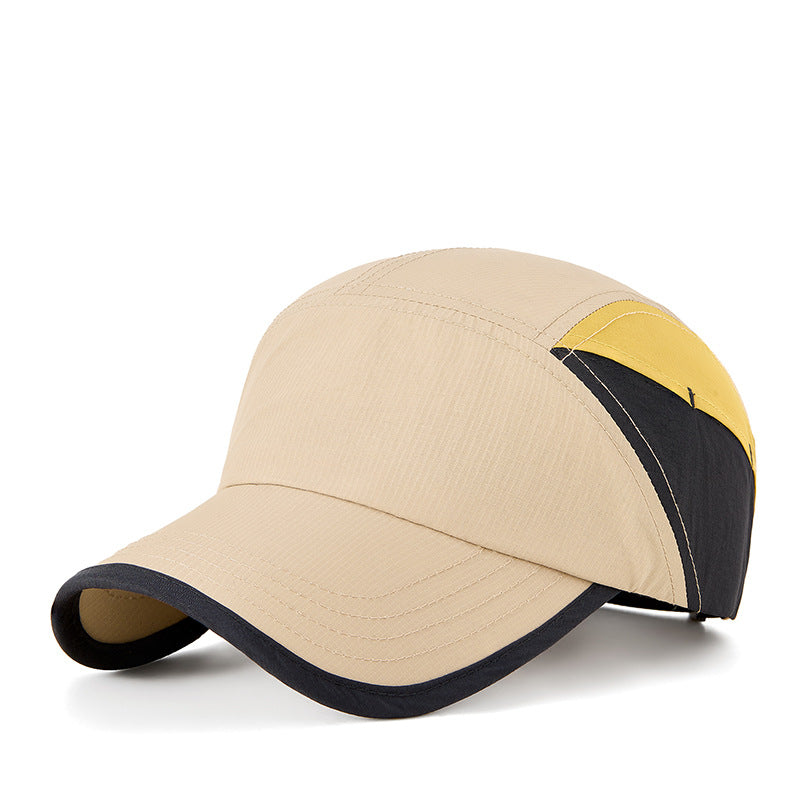 Khaki and Yellow Compact Leather Wallet with 20 Card Slots & Zipper Coin Pocket