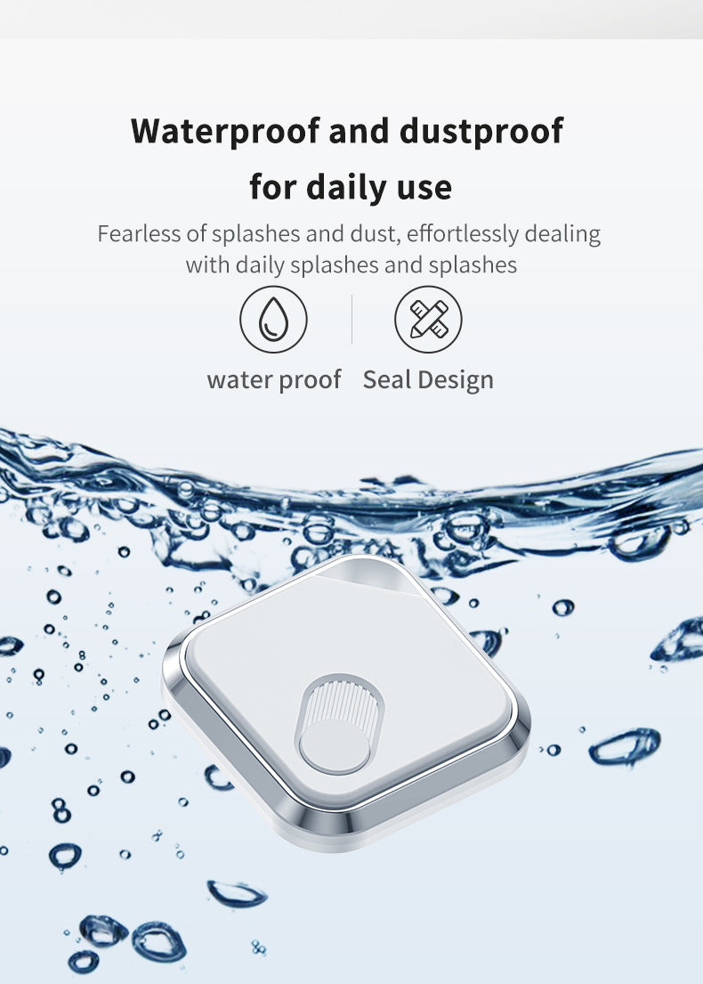 Black GPS Locator - Apple Find My Compatible, Key Finder, Item Tracker, Anti-Theft