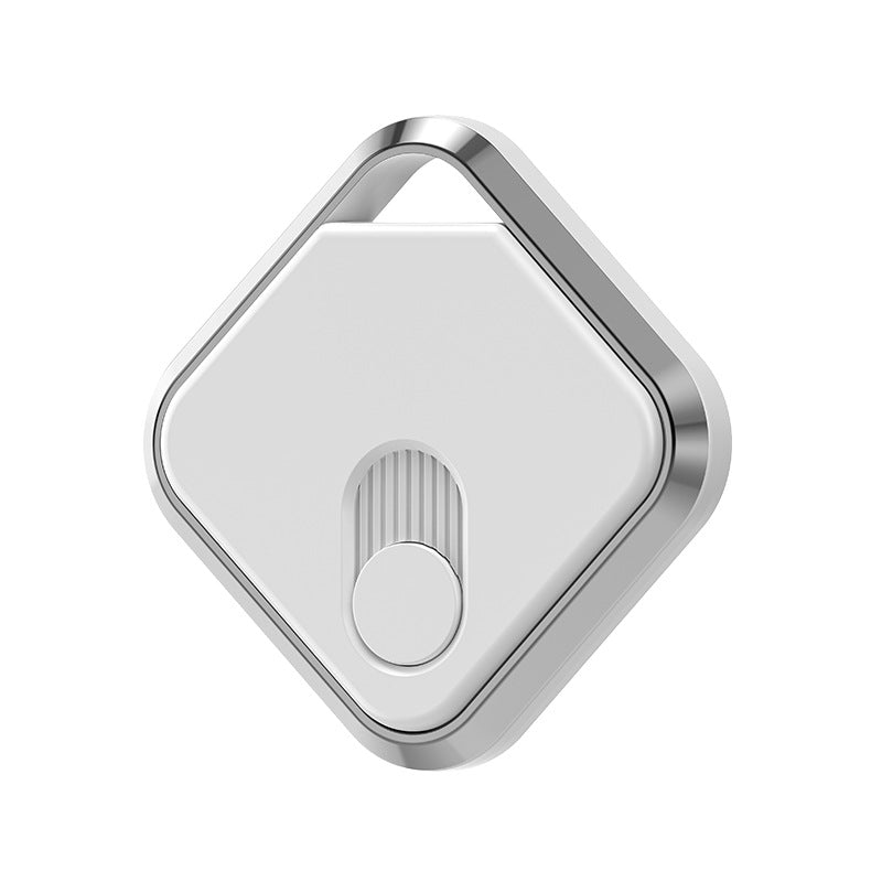 White Silver GPS Locator - Apple Find My Compatible, Key Finder, Item Tracker, Anti-Theft
