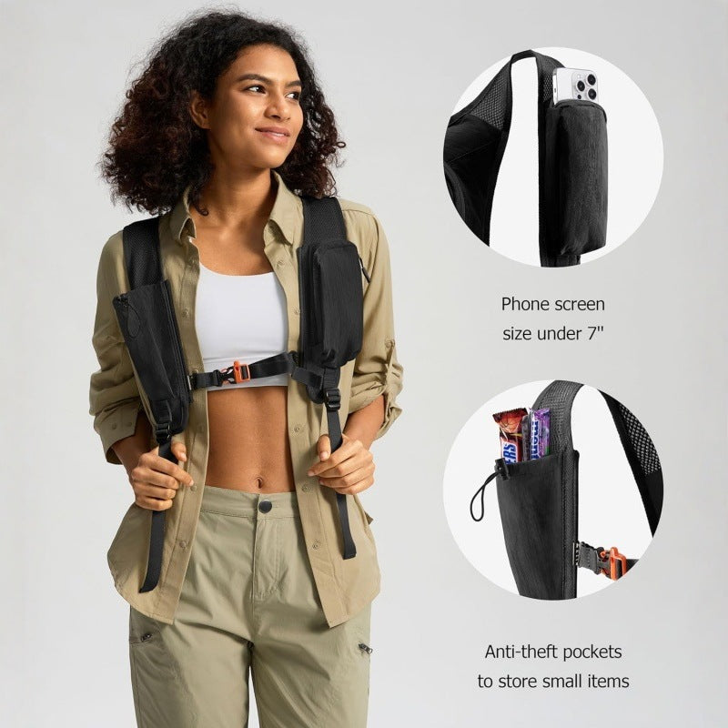 Gray Lightweight Foldable Backpack - Great for Hiking and Travel Backpacks