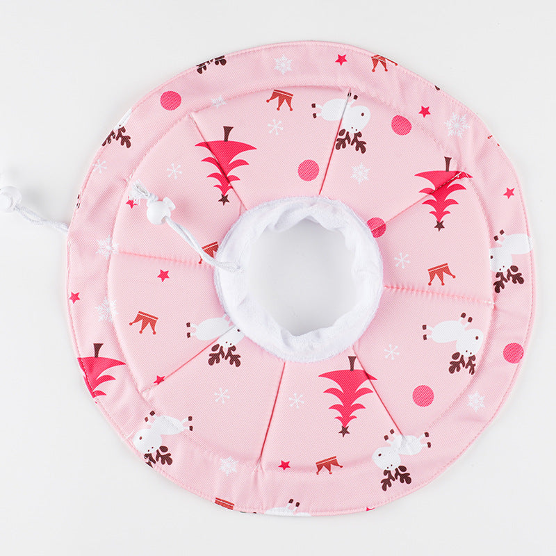 2 Pcs Size S Pink Comfortable Pet Recovery Collar | Waterproof Anti-Lick Collar for Cats & Dogs