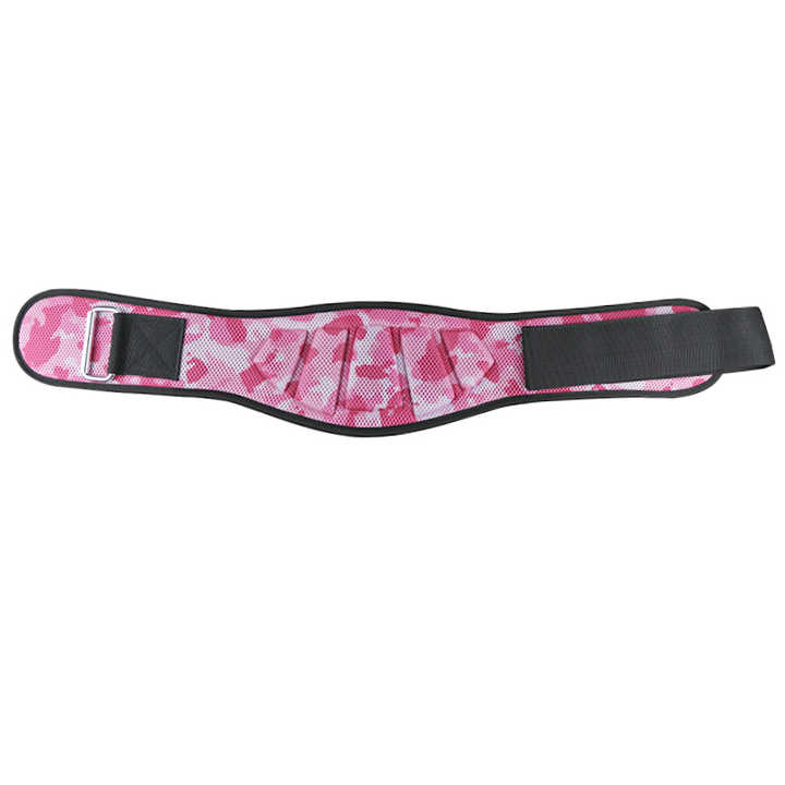 Size XS Pink Camouflage Camo Weightlifting Belt - EVA Nylon Gym Belt for Squats, Deadlifts & Lumbar Support