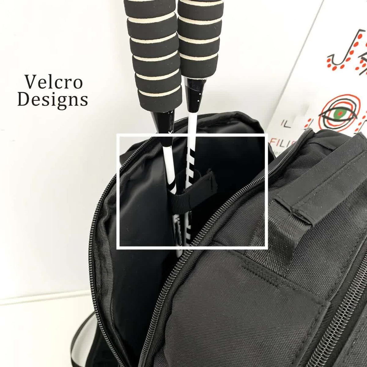 Orange And Black Stylish Sports Backpack with Contrast Pockets - Unisex Gym Bag for Badminton & Tennis