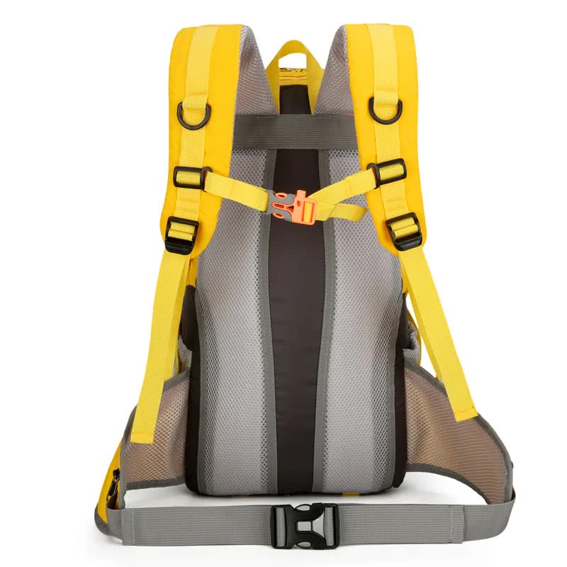 Yellow Lightweight 30L Hiking Backpack - Water-Resistant Outdoor Daypack for Trekking & Travel