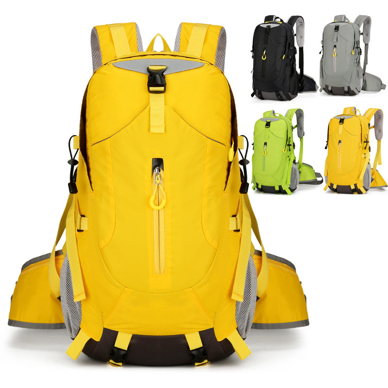 Green Lightweight 30L Hiking Backpack - Water-Resistant Outdoor Daypack for Trekking & Travel