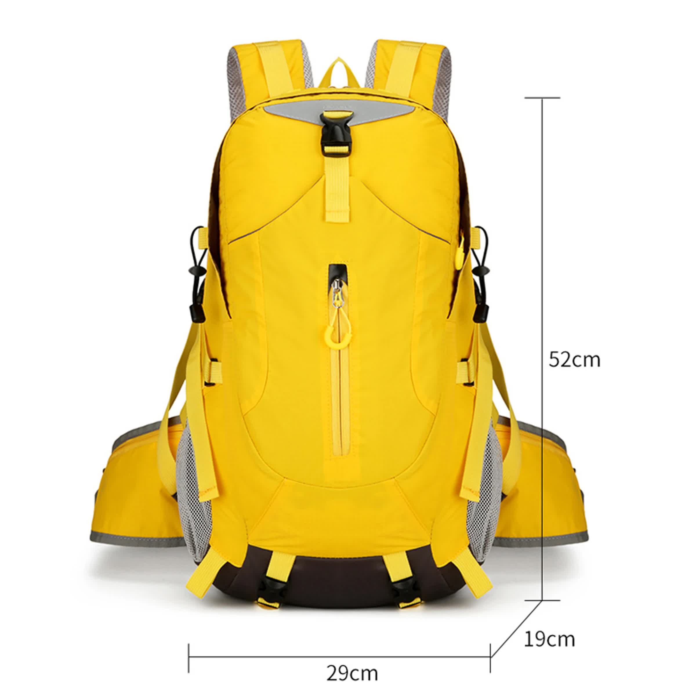 Green Lightweight 30L Hiking Backpack - Water-Resistant Outdoor Daypack for Trekking & Travel