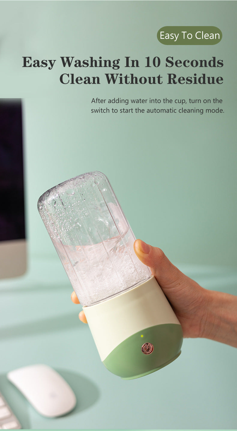 White Portable USB Blender 500ml - Rechargeable Mini Juicer for Smoothies On-the-Go