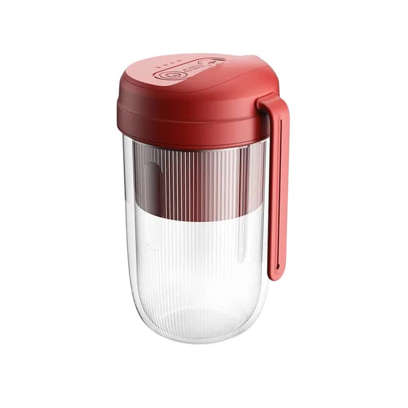 Red Portable Electric Juice Cup - Wireless Mini USB Rechargeable Juicer for Home and Travel