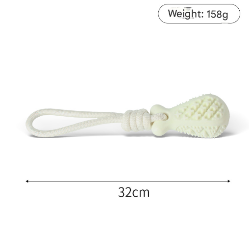 Blue Single Drop of Water Durable Cotton Rope Dog Toy Set (3-Pack) - Chew, Tug & Treat Dispensing Ball for Dental Health