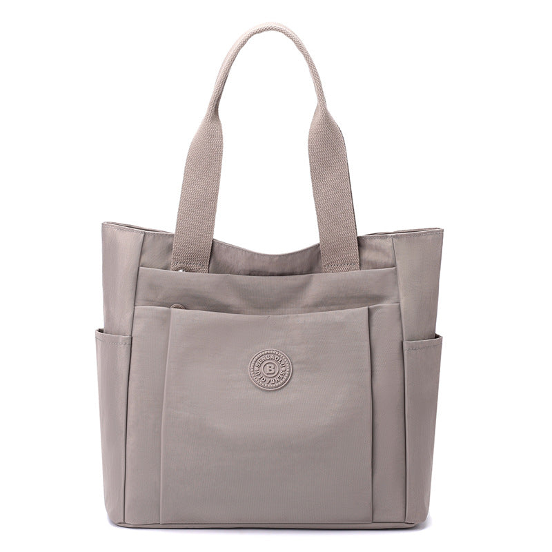 Modern Milk tea color Shoulder Bag with Multiple Pockets - Perfect for Work
