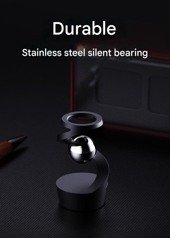 Desktop Levitating Gyro,Magnetic Floating Desk Toy for Stress Relief, Elegant Design-grey