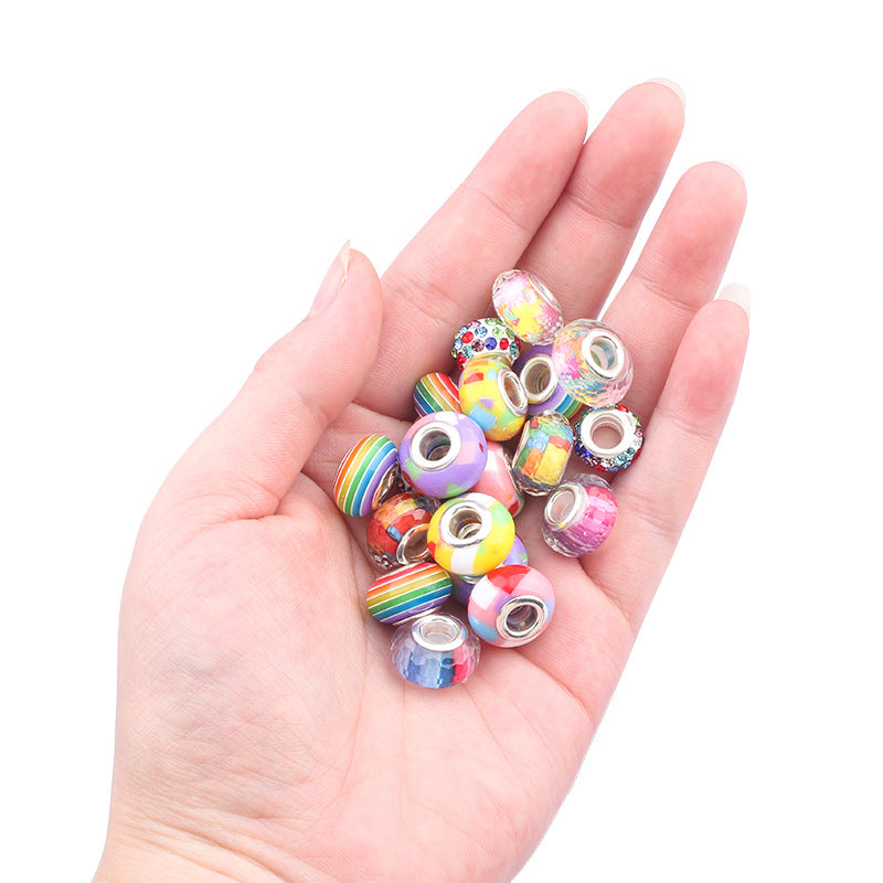 Unicorn DIY Beaded Bracelet Kit for Kids - Purple Crystal Beads and Charms Jewelry Set with Gift Box