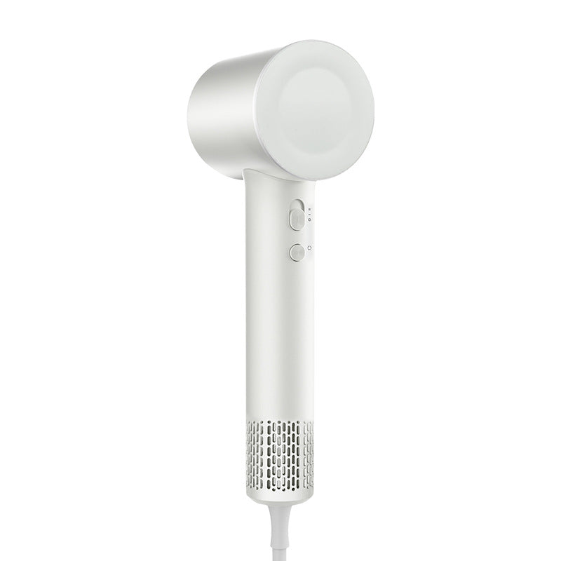 High-Speed Ionic Hair Dryer - 110,000 RPM Motor, 70m/s Airflow, Low Noise(white)