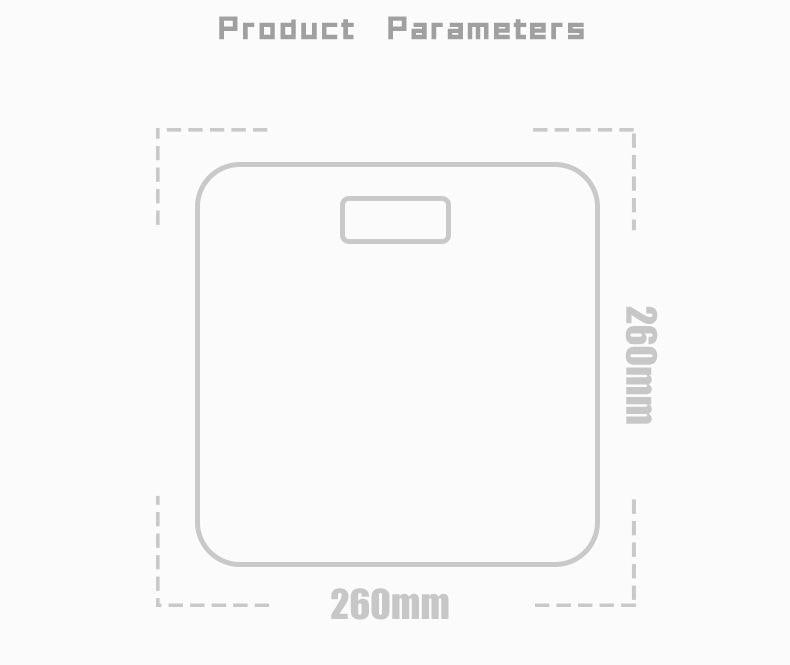 Smart USB Rechargeable Digital Bathroom Scale - Measures Body Weight & Temperature(Pure Black)