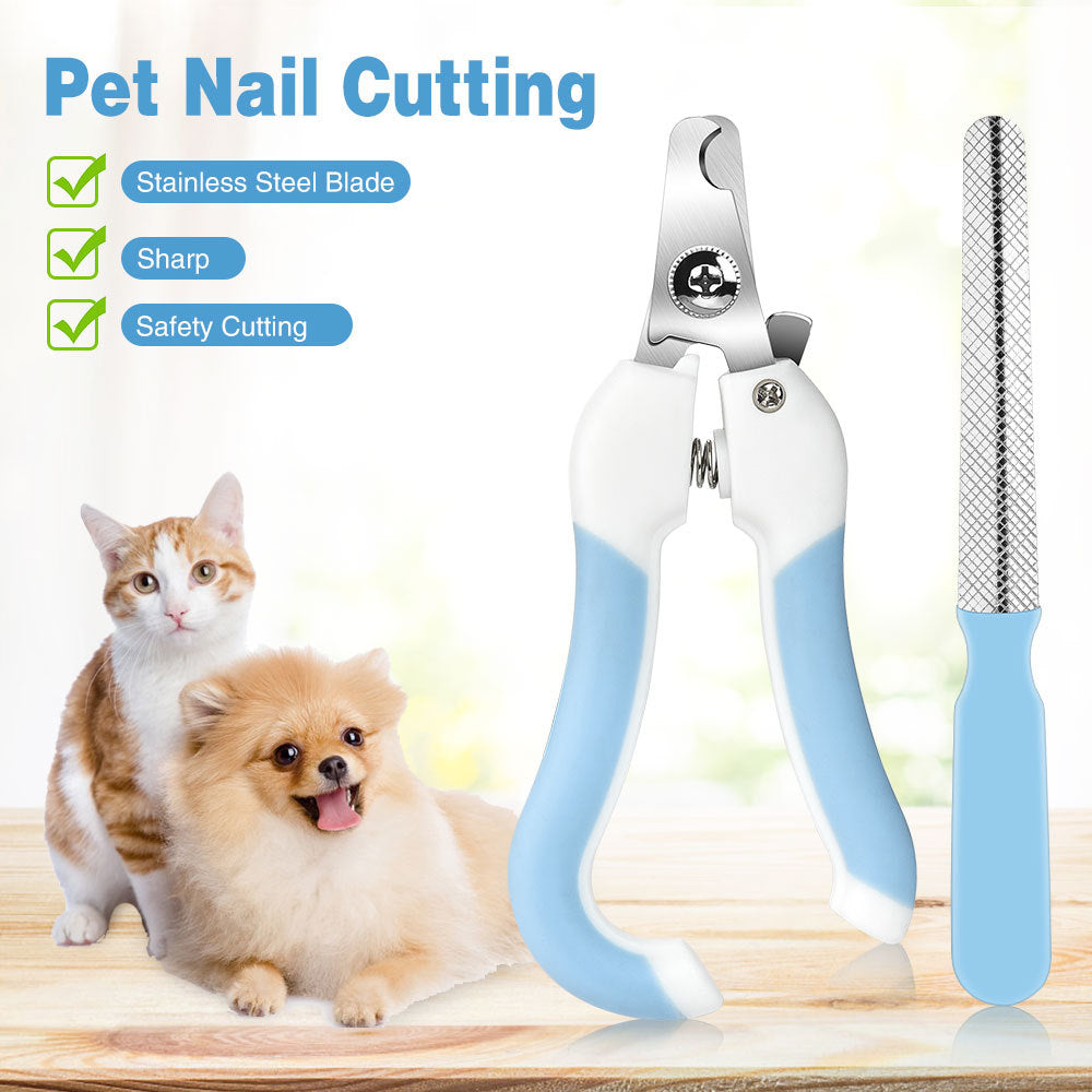 Electric Pet Nail Grinder & Clipper Set - USB Rechargeable Grooming Kit
