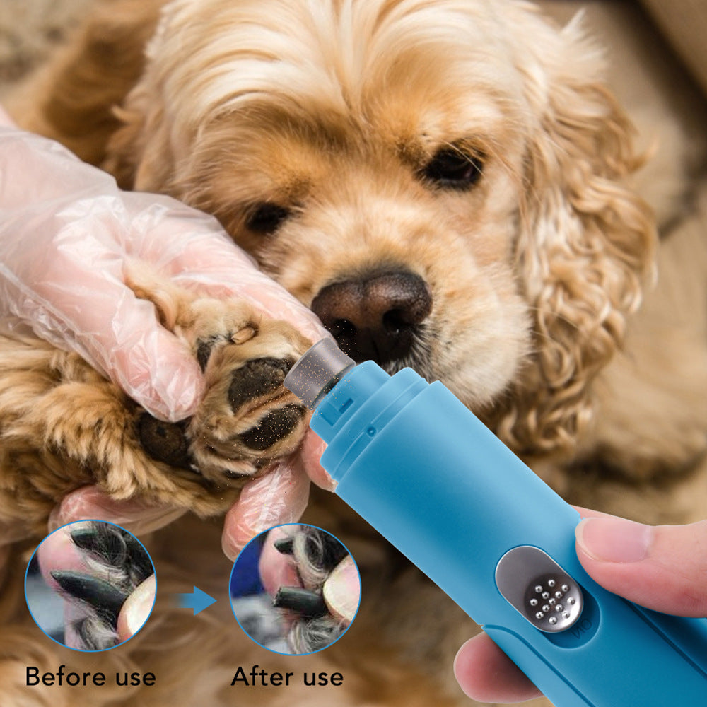 Electric Pet Nail Grinder & Clipper Set - USB Rechargeable Grooming Kit
