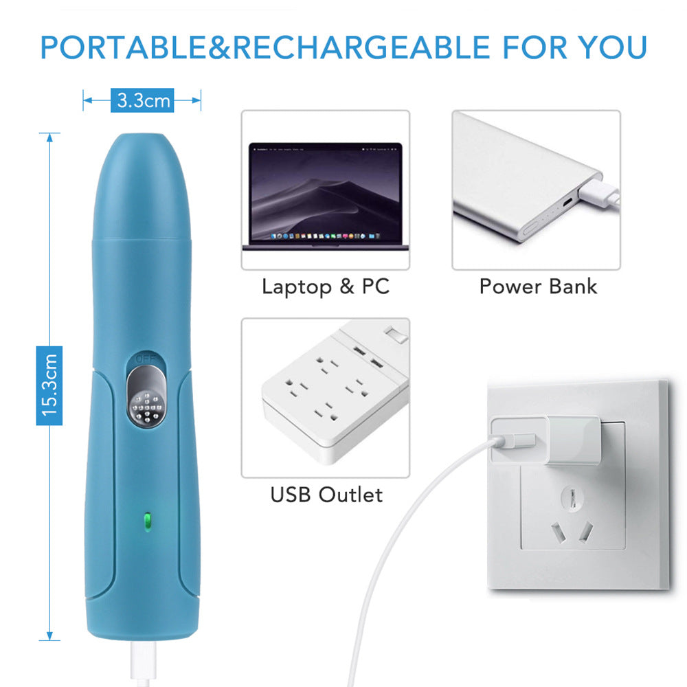 Electric Pet Nail Grinder & Clipper Set - USB Rechargeable Grooming Kit
