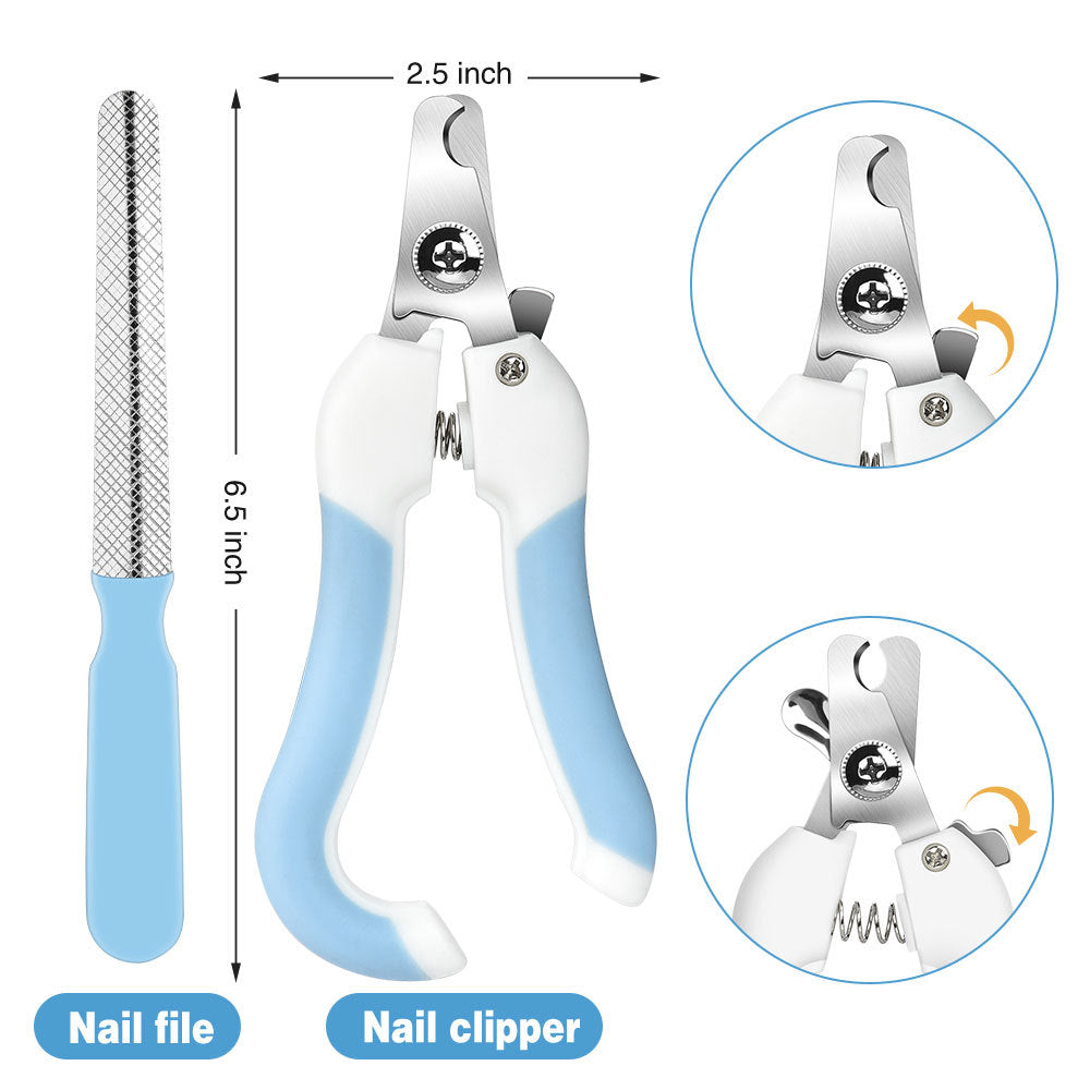 Electric Pet Nail Grinder & Clipper Set - USB Rechargeable Grooming Kit
