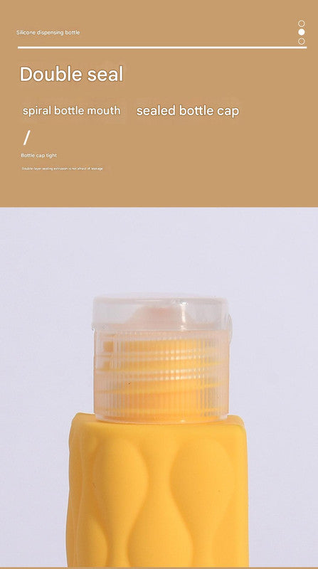 Light pink suit Silicone Travel Bottles Set (4 Pack, 60ml) - Leakproof Refillable & Squeezable