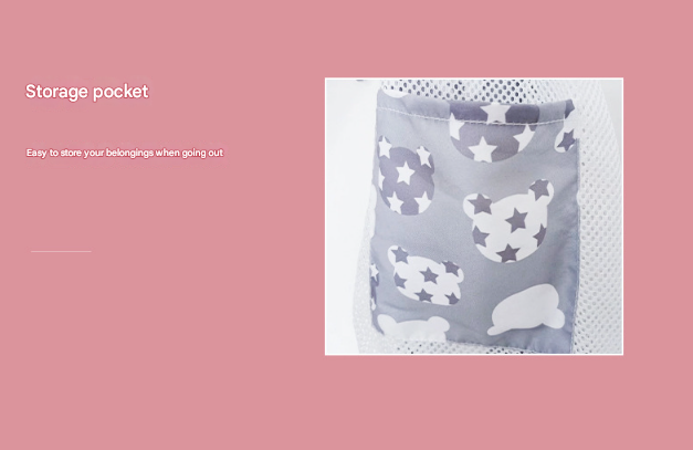 Ergonomic Baby Sling Carrier - Breathable Mesh Wrap for Newborns & Toddlers (Gray Bear)