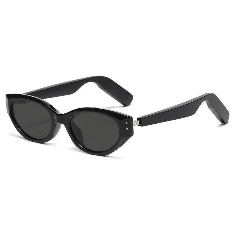 Black Women's Fashion Bluetooth Music Sunglasses - UV Protection Glasses with Speaker
