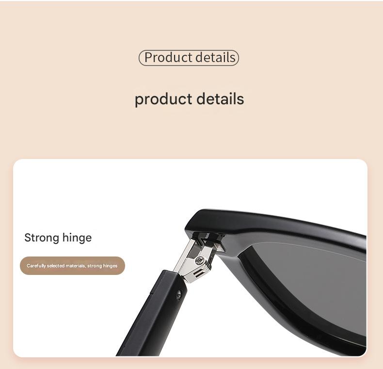 Black Women's Fashion Bluetooth Music Sunglasses - UV Protection Glasses with Speaker