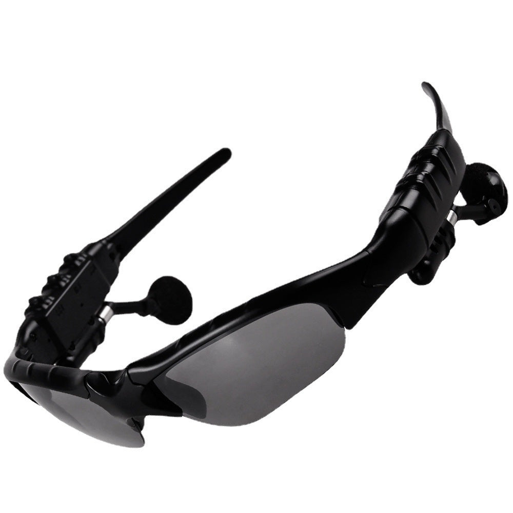 Black Bluetooth Sunglasses with Wireless Earbuds for Music and Calls