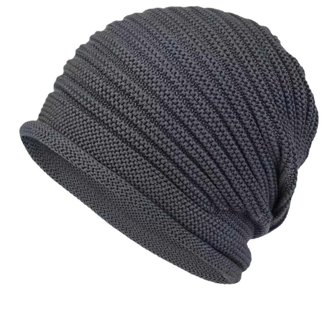 Gray Warm & Stylish Women's Knitted Beanie Hats (3-Pack) - Perfect for Cold Weather Comfort