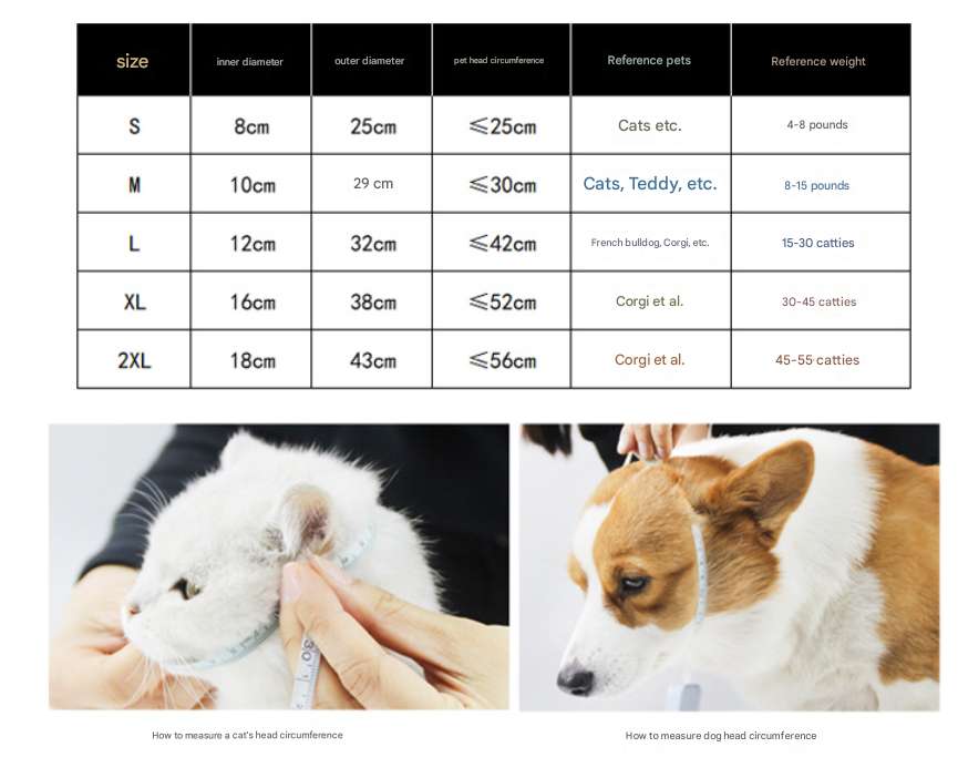 Green Adjustable Soft Elizabethan Collar for Pets - Comfortable Recovery Aid - L