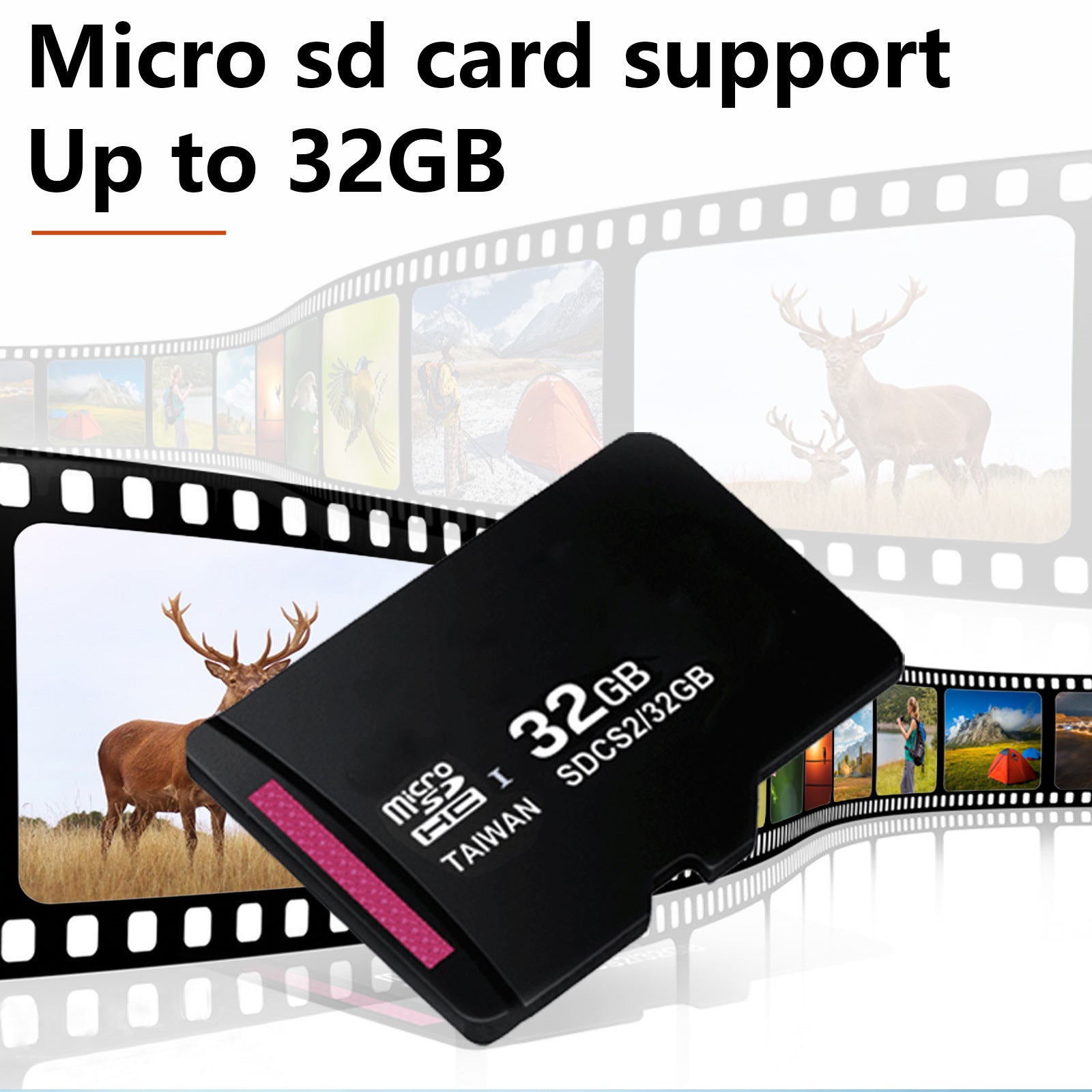 Silver and Black HD Digital Camera Binoculars 8X Zoom - Record Video & Photos with LCD Screen, Starlight Night Vision for Outdoors