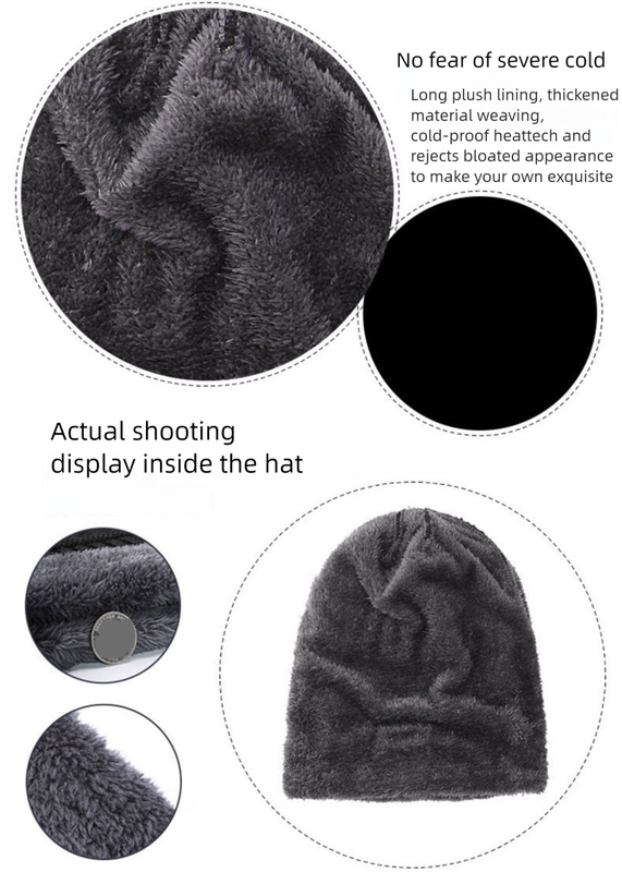 Khaki Men's 5-Piece Winter Essentials Set - Lined Beanie Hat, Neck Warmer, Touchscreen Gloves & 2 Pairs Thermal Socks