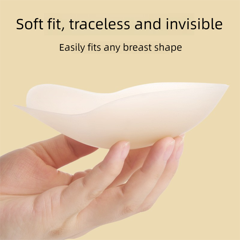Size S 3 Pairs Skin Color Reusable Silicone Breast Lift Nipple Covers - Invisible Adhesive Bra Pasties for Seamless Lift & Coverage