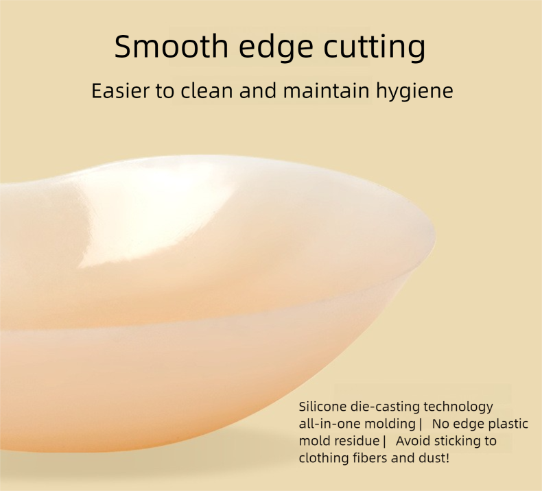 Size S 3 Pairs Skin Color Reusable Silicone Breast Lift Nipple Covers - Invisible Adhesive Bra Pasties for Seamless Lift & Coverage