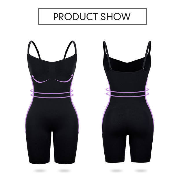 Size XXXL Black Seamless Full Body Shaper for Women - Tummy Control, Butt Lifter & Thigh Slimmer Bodysuit