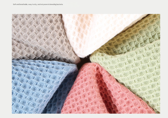 Blue Premium 3-Piece Waffle Weave Cotton Towel Set - Lightweight, Quick-Dry & Absorbent - Bath, Hand, Face Cloth