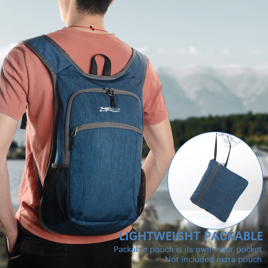 Navy Blue Ultra Lightweight Packable Backpack - Foldable Daypack for Hiking & Travel