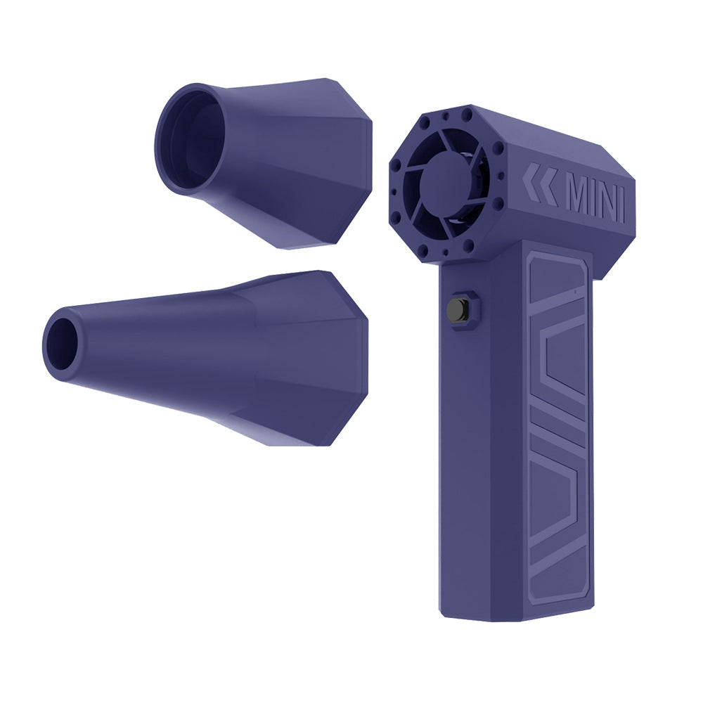 Purple Ultra-Powerful Mini Turbo Jet Fan - Brushless Motor Handheld High-Velocity Blower for Outdoor & Dusting