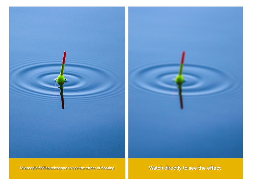 10x Telescope + Yellow Polarised Lens 10x HD Fishing Binocular Glasses - Polarized Zoom for Float Watching