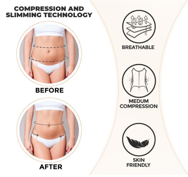 2XL Black Women's Seamless Body-Shaping Onesie with Zipper - Abdomen Slimming and Hip Lifting