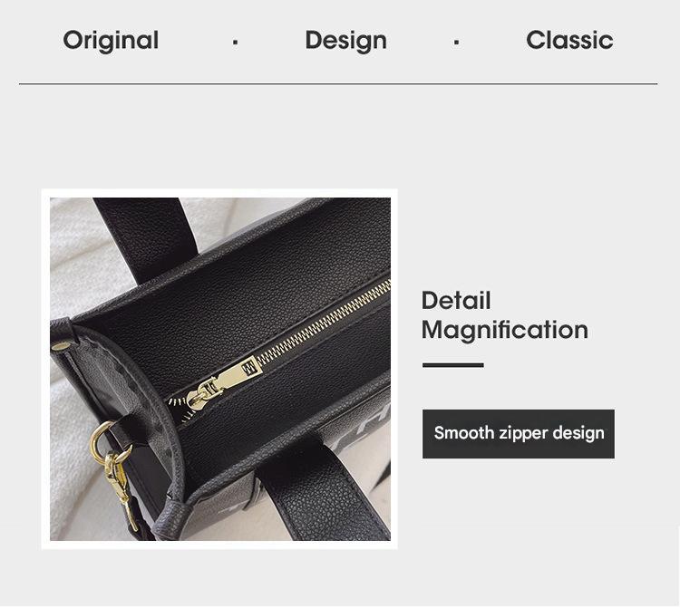 Stylish PU Leather Handbag & Crossbody - Large Capacity(black)