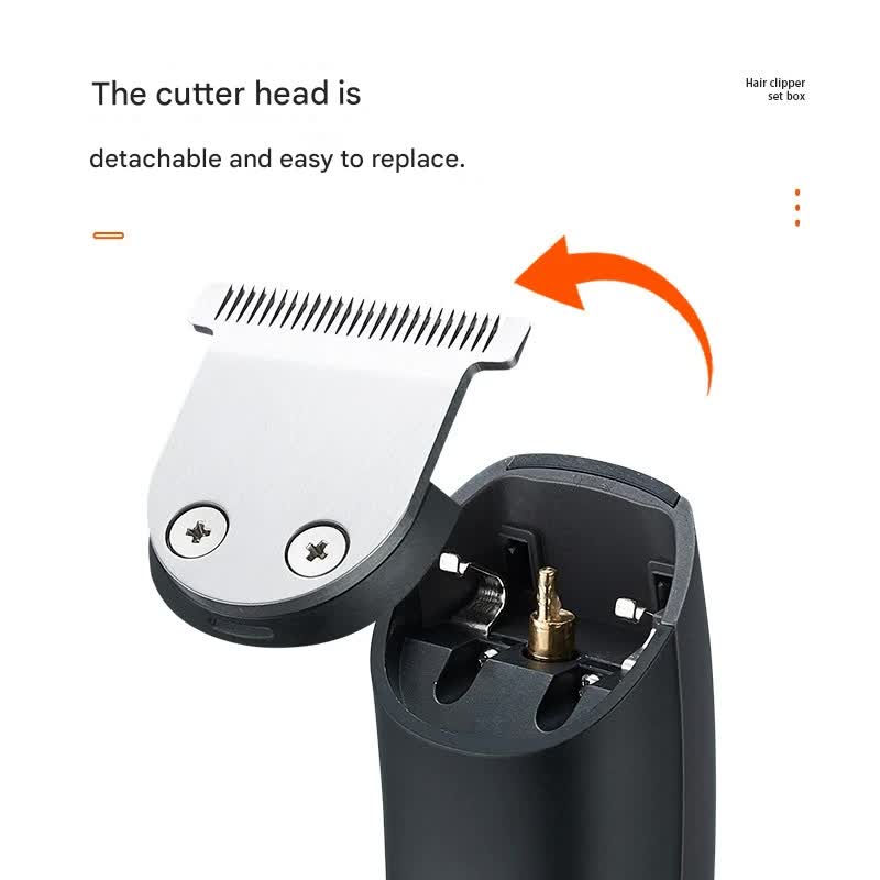 5-in-1 Professional Men's Grooming Kit - Cordless Hair Clipper, Beard Trimmer(Titanium Gray)