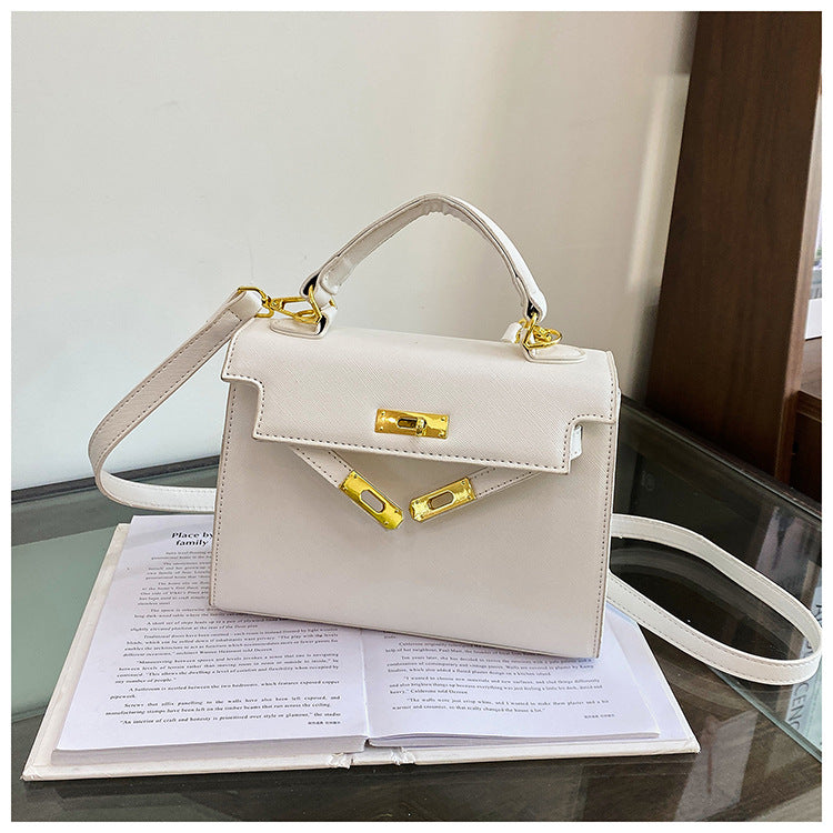 Elegant PU Leather Top Handle Satchel Bag - Versatile Crossbody & Shoulder Bag(white)