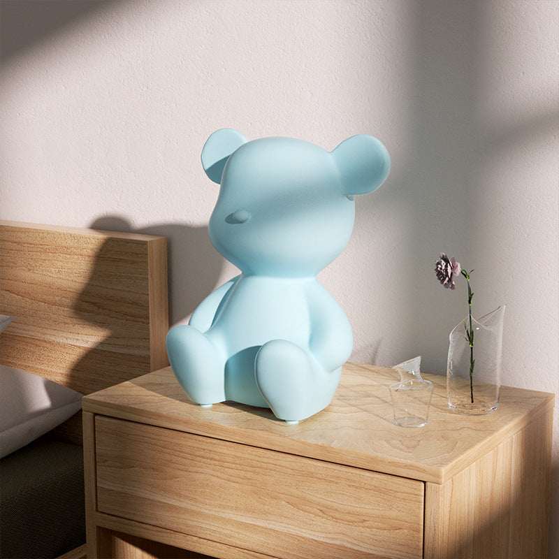 Adorable Cartoon Bear Bluetooth Speaker - Portable Wireless Audio with Long Battery Life & Stylish Design(Blue)