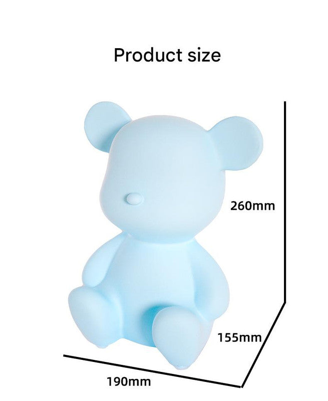 Adorable Cartoon Bear Bluetooth Speaker - Portable Wireless Audio with Long Battery Life & Stylish Design(Blue)
