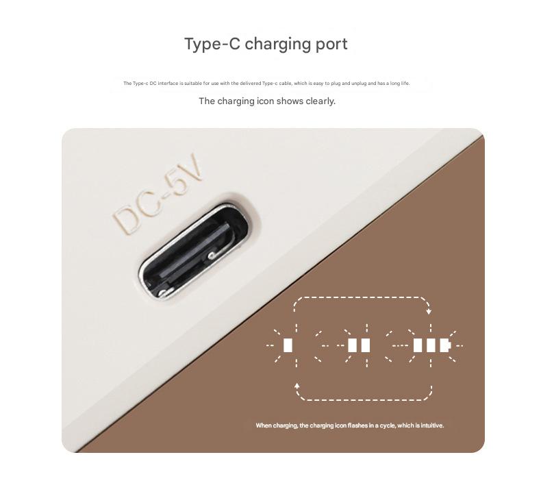 Cute Milk Carton Digital Alarm Clock with Countdown Timer & Snooze - USB-C Rechargeable(white)